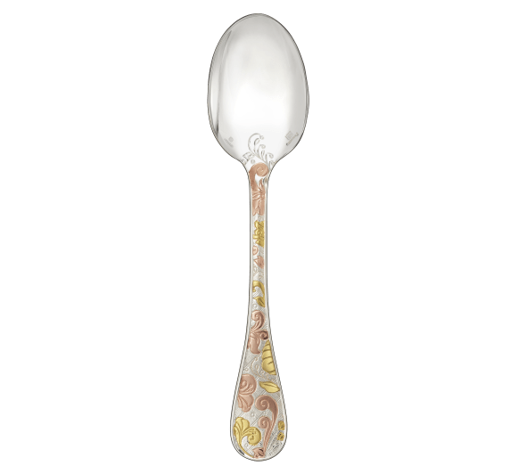 christofle table spoon jardin d'eden silver plated 2 golds 00054002000701 1