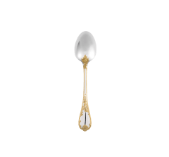 christofle dessert spoon silver plated - partial gilding 1