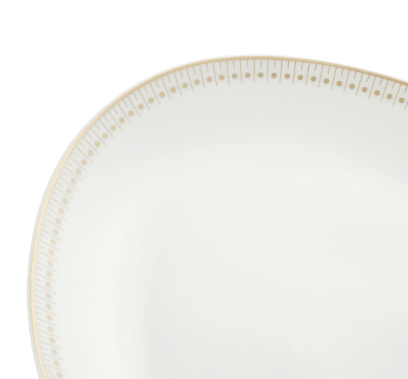 christofle porcelain oval platter 38 cm gold finish 2