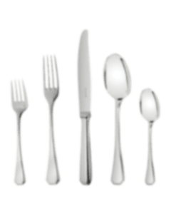 christofle 75-piece silver plated flatware set with chest 1