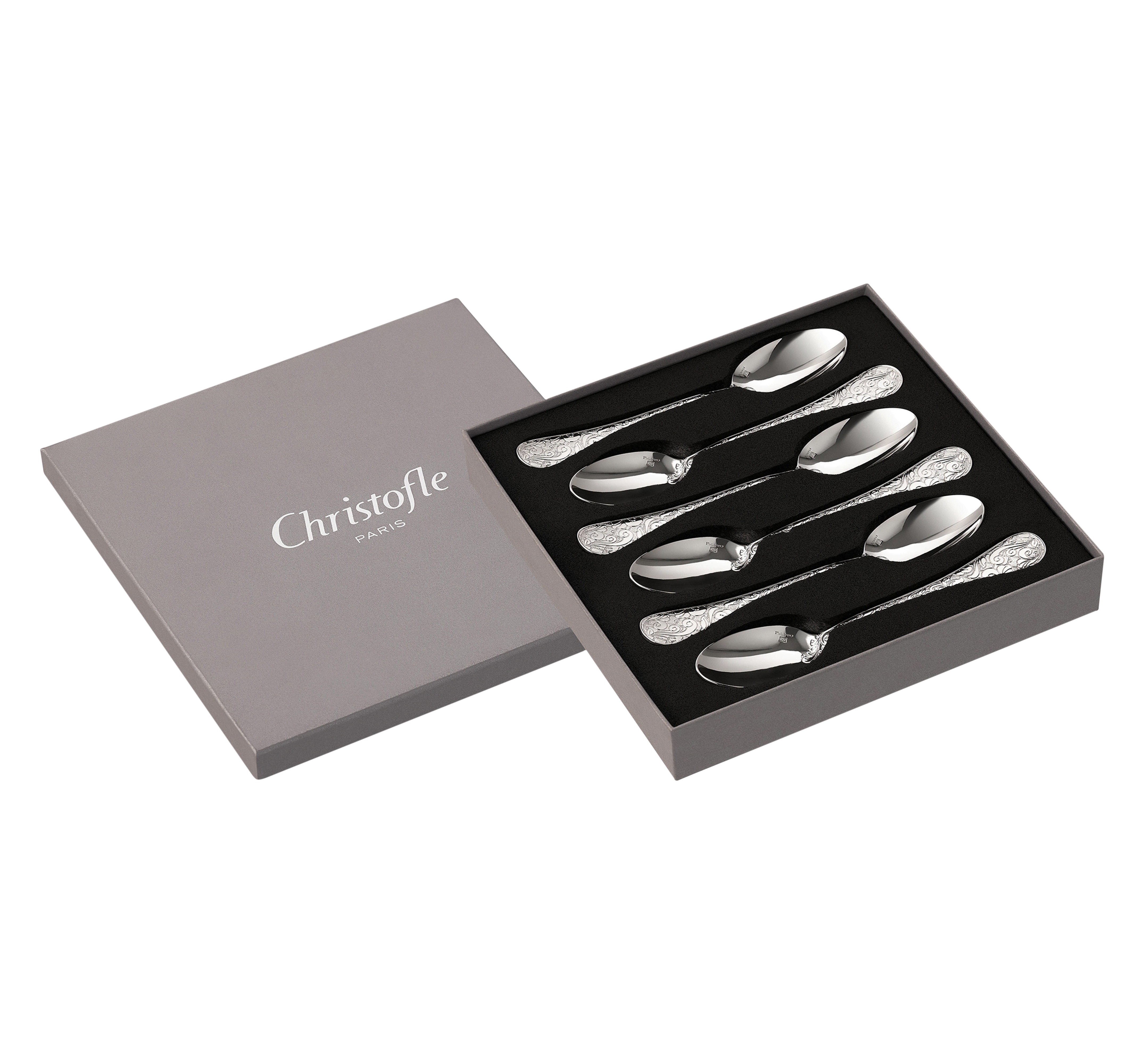 Christofle アルビ　コーヒースプーンセット 6本 ジャルダン・エデン コーヒースプーン6本セット