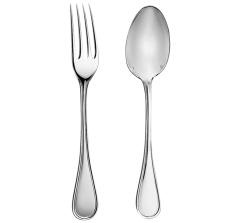 christofle two-piece silver-plated baby flatware set with chest 1
