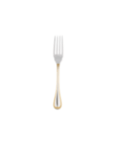 christofle partially gilded silver-plated fish fork 0