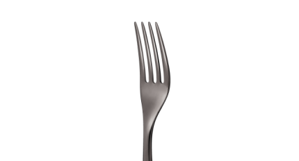 christofle stainless steel table fork - black colour 3