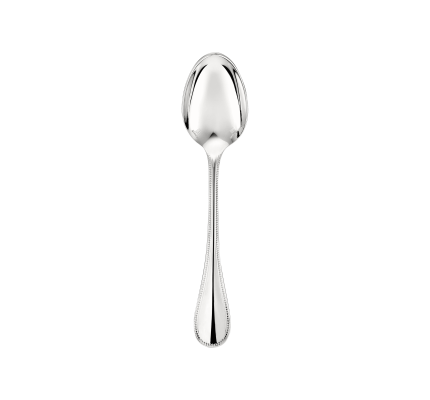 christofle christofle after dinner teaspoon perles  silver plated 1
