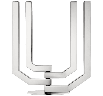 christofle four light candelabra arborescence  stainless steel 3