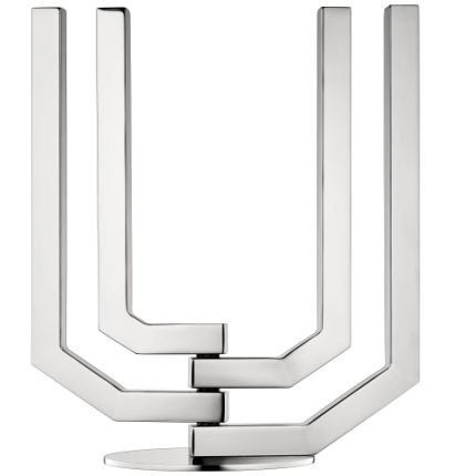 christofle stainless steel 4-arm candelabra 3
