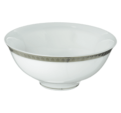 christofle porcelain chinese soup bowl platinum finish 2