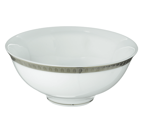 christofle porcelain chinese soup bowl platinum finish 2