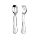 christofle Two-Piece Silver-Plated  Baby Flatware Set with Chest