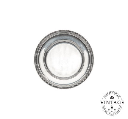 christofle bread plate, silverwave - vintage 1