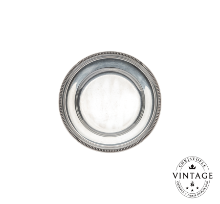 christofle bread plate, silverwave - vintage 1