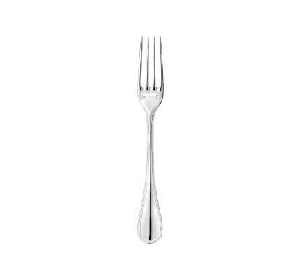 christofle Dessert fork Perles  Silver plated