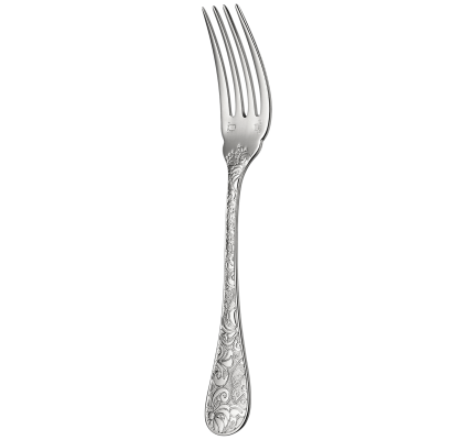 christofle fish fork jardin d'eden  silver plated 1