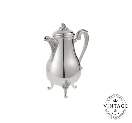 christofle vintage silvered coffee pot 1