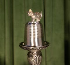christofle vintage silverware standing cat 0