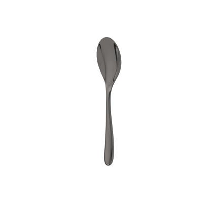 Black Stainless Steel Dessert Spoon