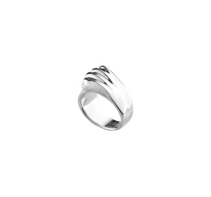 christofle sterling-silver bangle ring rhodium-plated 1