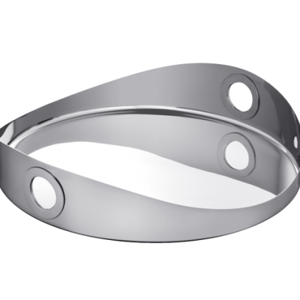 christofle round tray 40cm oh de christofle  stainless steel 1