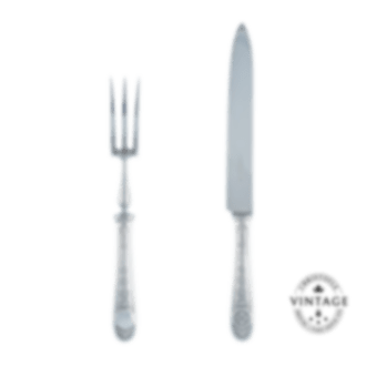 Cutting Set (2 piece), Silverware - Vintage