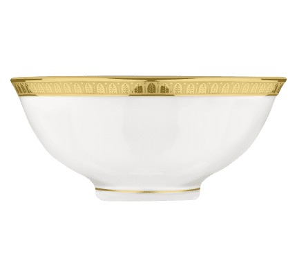 christofle porcelain chinese soup bowl gold finish 1