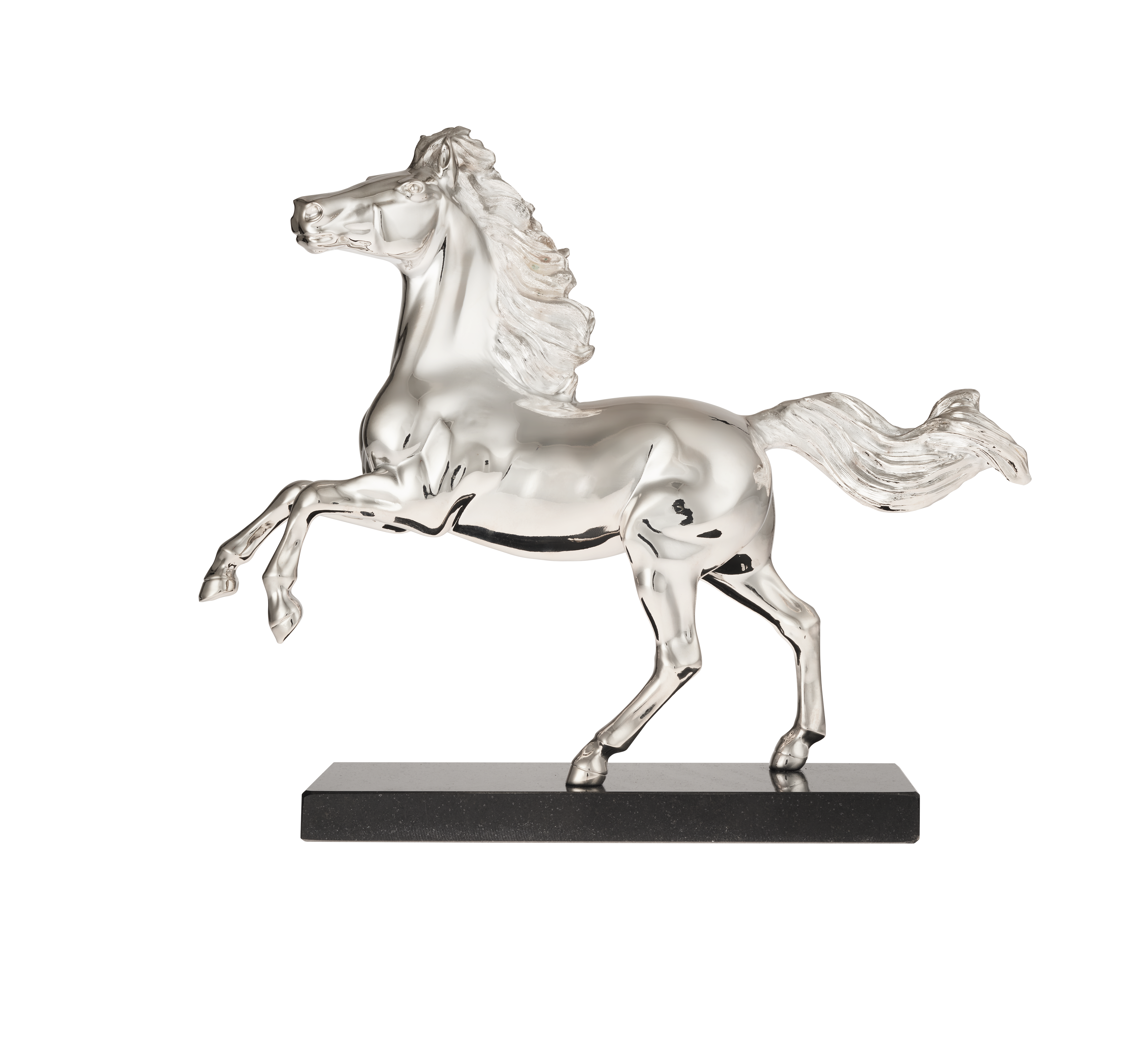 Sculpture de poney en métal cuivré de taille réelle pour jardin moderne, statues de cheval en bronze