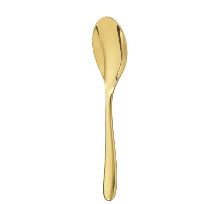christofle stainless steel soup spoon - gold colour 3