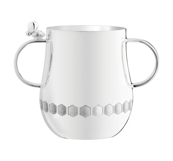 christofle two handle baby cup beebee  silver plated 1