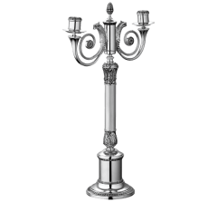 christofle two light candelabra malmaison  silver plated 2