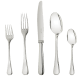 christofle 5-piece silver-plated flatware set 1