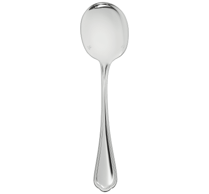 christofle cream soup spoon spatours  silver plated 3