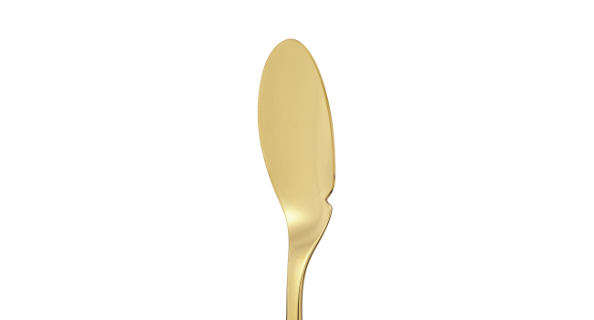 christofle Stainless steel fish knife - gold colour