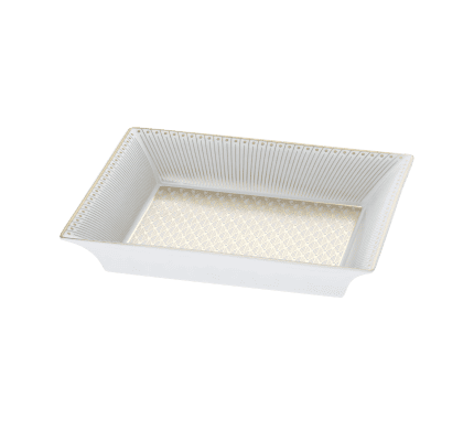 christofle gold porcelain trinket tray gift box 1