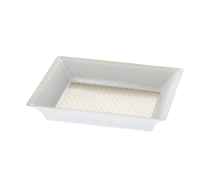 christofle gold porcelain trinket tray gift box 1
