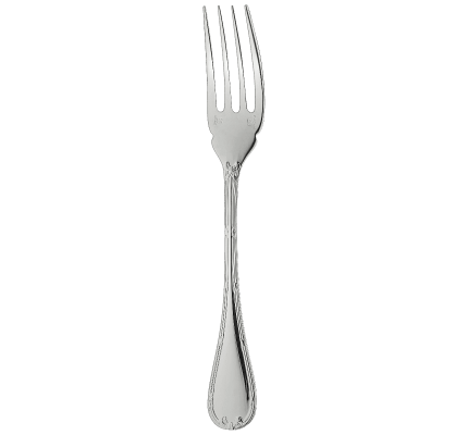 christofle fish fork rubans  silver plated 3