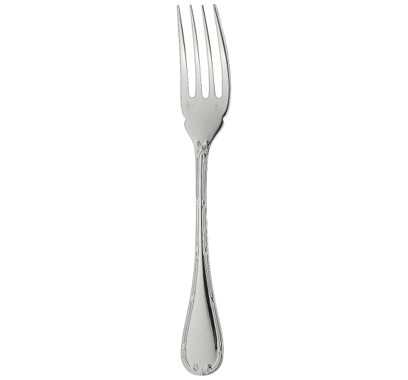 christofle fish fork rubans  silver plated 3