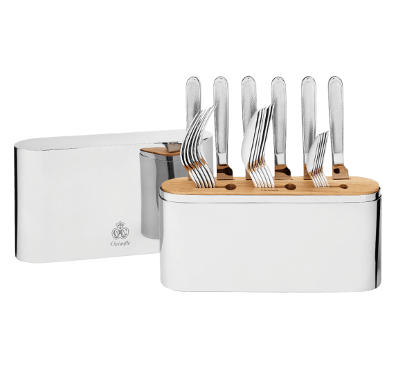 christofle flatware set for 6 people (24 pieces) concorde  stainless st 0