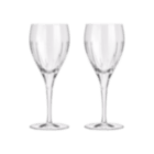christofle Lot de 2 verres à vin blanc en cristal