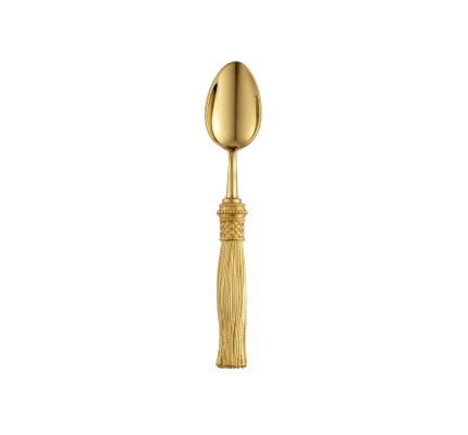 christofle 2-piece silver-plated gilded coffee spoons set 1
