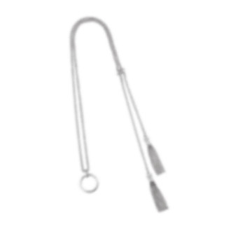 christofle Sterling Silver Eyeglass Holder Long Necklace