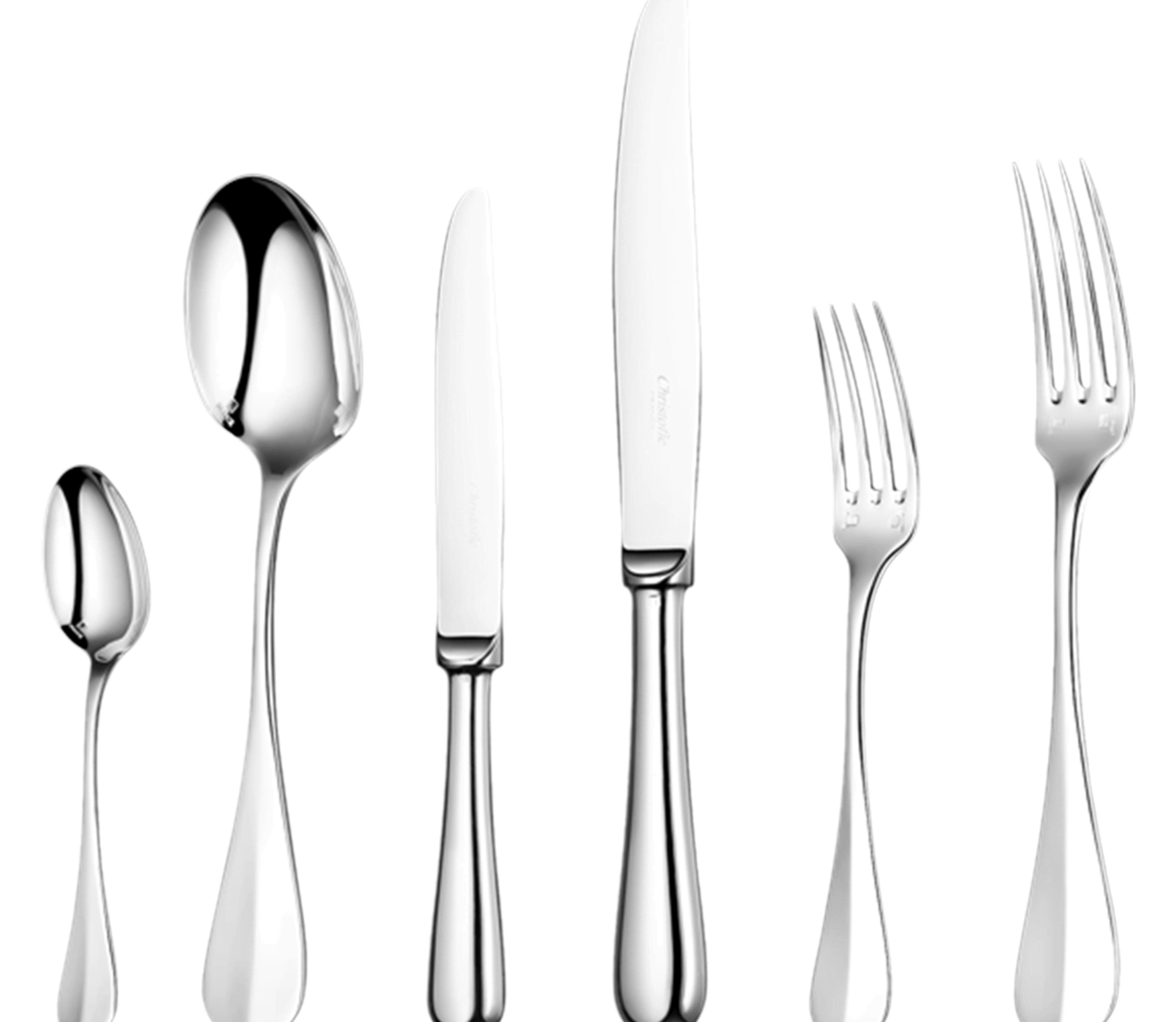 christofle flatware set for 6 people (36 pieces) fidelio  silver plated 1