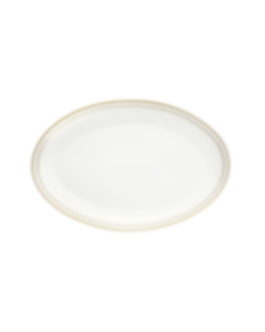 Porcelain Oval platter 28 cm Gold Finish