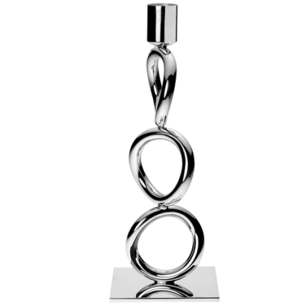 christofle silver-plated 3-ring candelabra 1