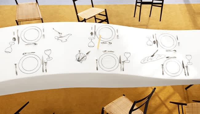 Tablecloth for 6 people – Sarah Espeute for Christofle 