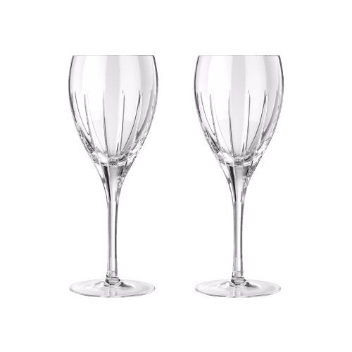 Red wine crystal glasses - Set of 2