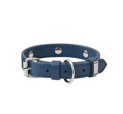 christofle calf leather collar - size 1 1