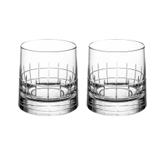 christofle set of 2 crystal double old fashioned glasses 1