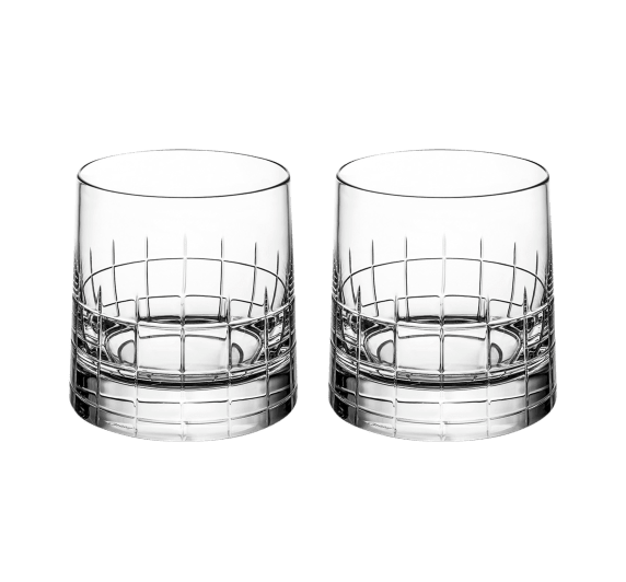 christofle set of 2 crystal double old fashioned glasses 1