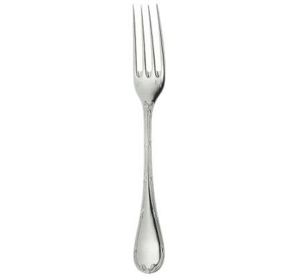 christofle dinner fork rubans  silver plated 1