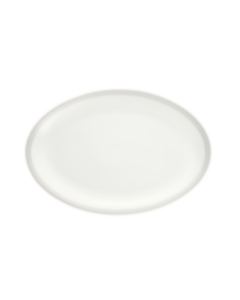 Porcelain Oval platter 38 cm Platinum Finish